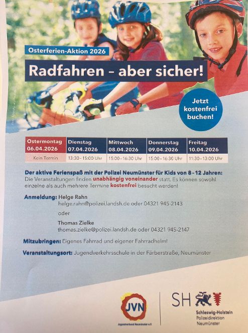 Radfahrangebot Ostern
